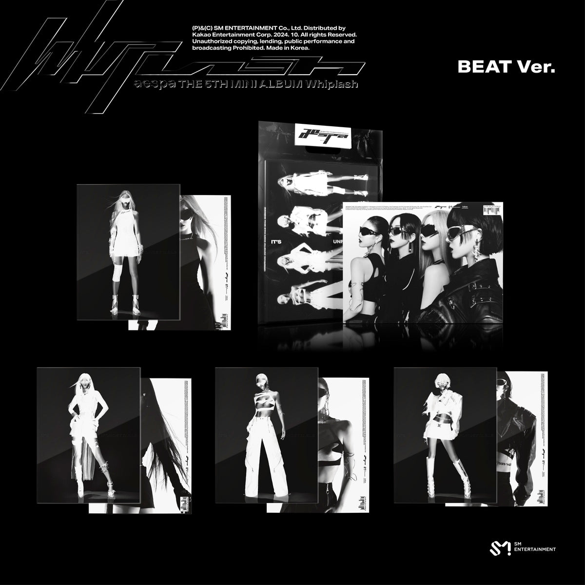 AESPA - WHIPLASH 5TH MINI ALBUM BEAT VER SET - COKODIVE