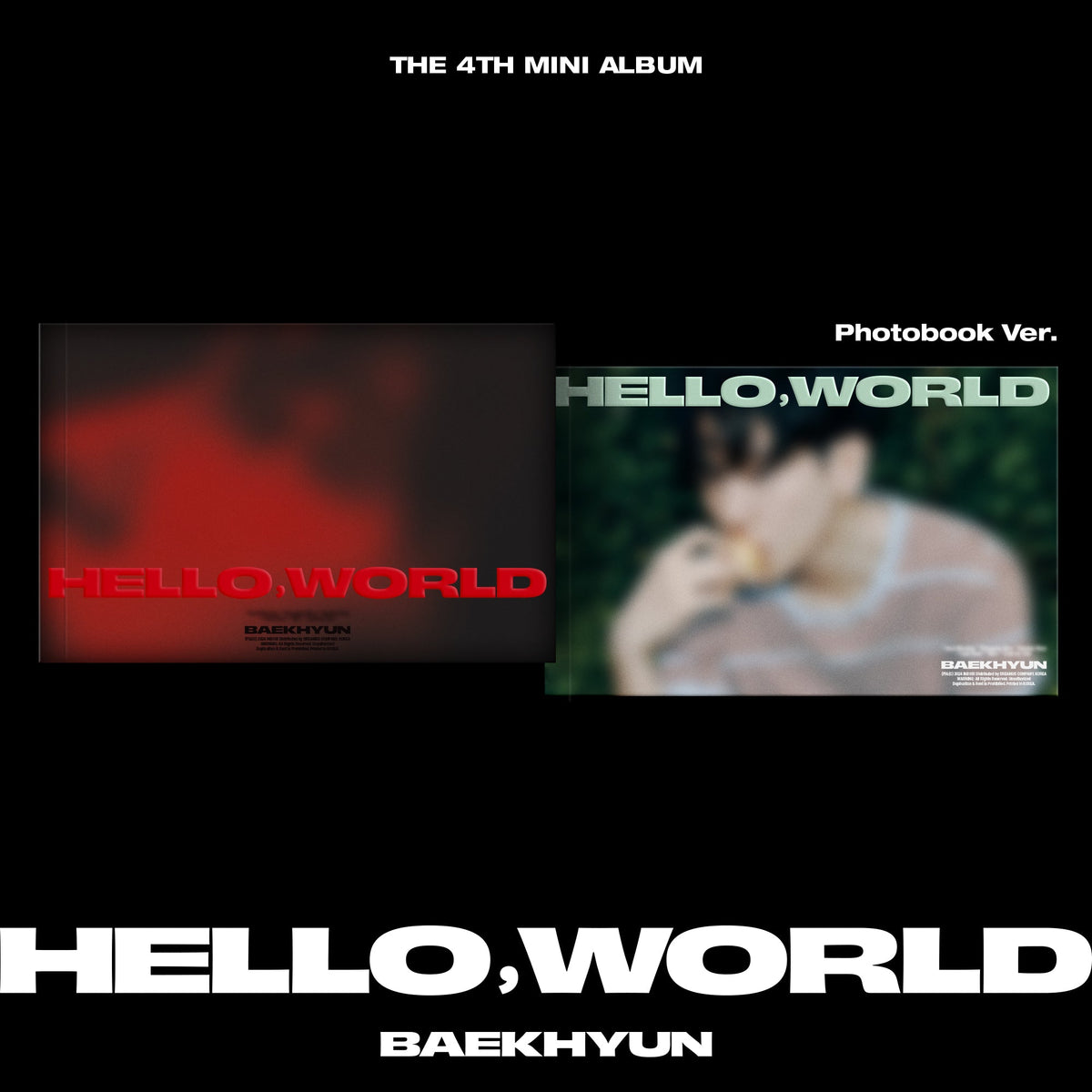 BAEKHYUN - HELLO, WORLD 4TH MINI ALBUM PHOTOBOOK SET - COKODIVE